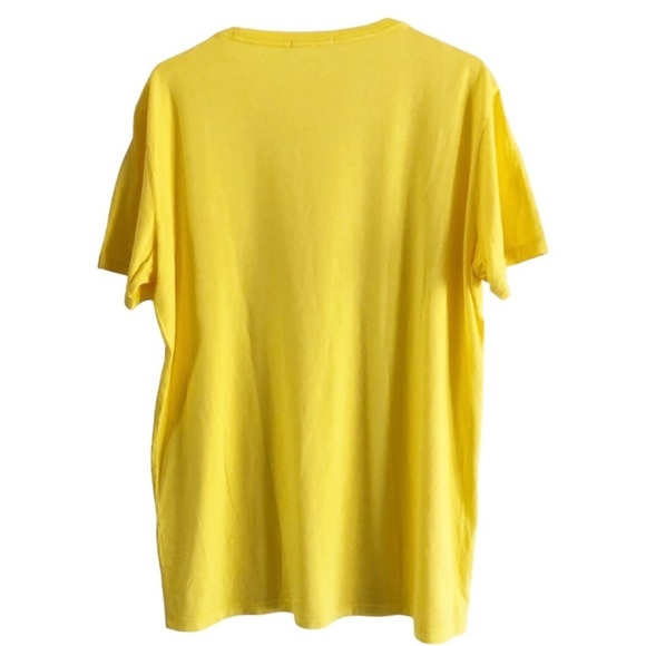 Marine Layer Mens Yellow Signature T-Shirt Size Large - Picture 3 of 6